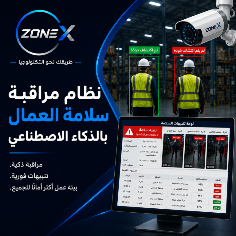 نظام مراقبة سلامة العمال بالذكاء الاصطناعي