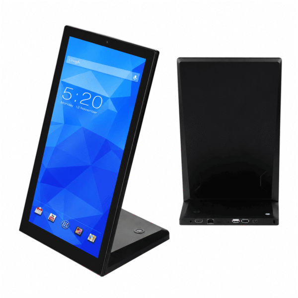 1 (26) (2) شاشة عرض فيديو LCD لجهاز لوحي يعمل بنظام أندرويد، مقاس 14 بوصة، للاستخدام الداخلي على سطح المكتب