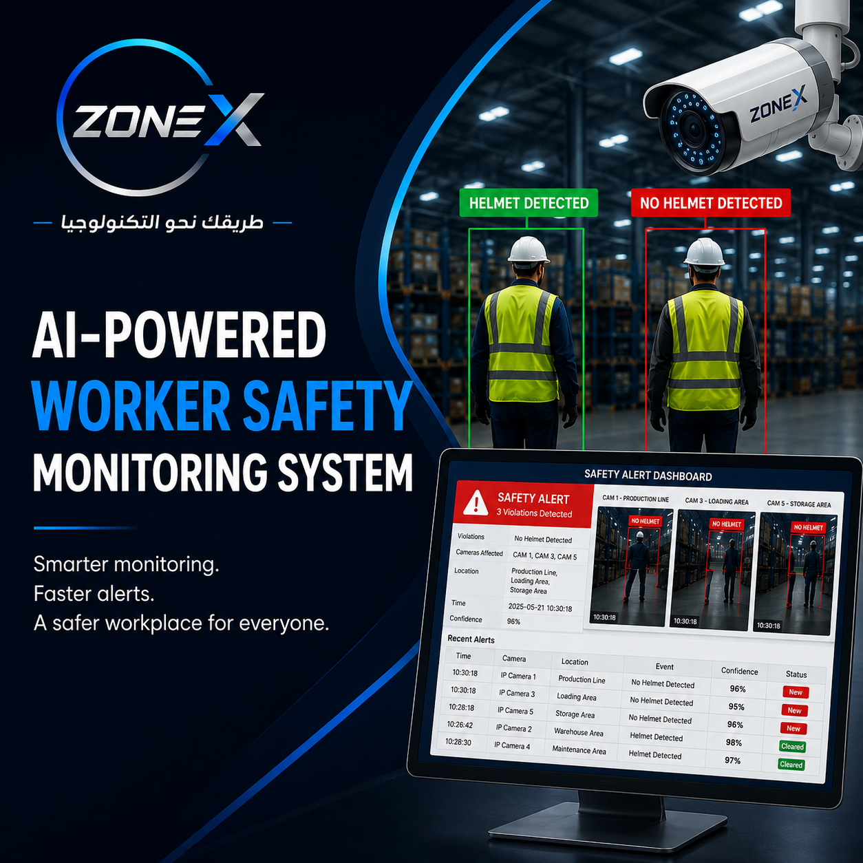 AI-Powered Worker Safety Monitoring System