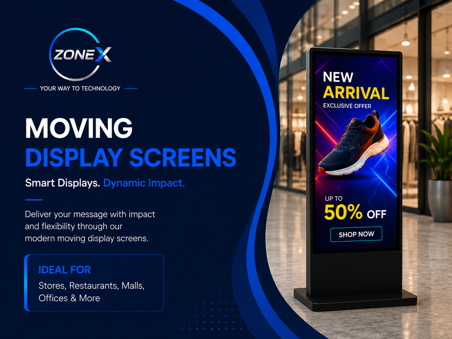 Moving Display Screens